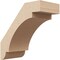 Ekena Millwork 3-inch W x 6-inch D x 6-inch H Aspen Rough Cedar Woodgrain TimberThane Knee Brace, Primed BRCUR03X06X06ASPRCPR - alternate 1